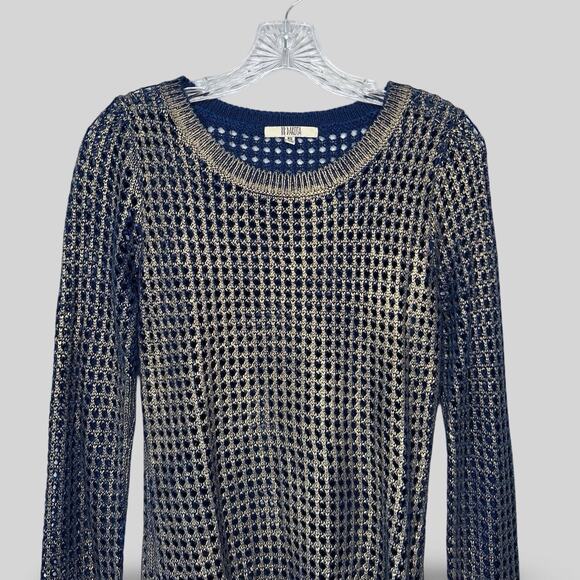 BB Dakota Metallic Perforated Sweater - Picture 4 of 4